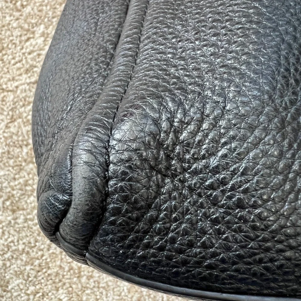 Marc Jacobs The Tag Tote Black‎ Leather Bag